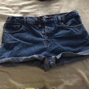 High waisted forever 21 jean shorts